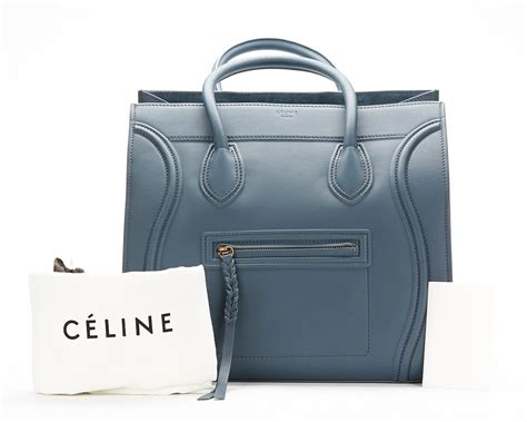 celine mini luggage tote blue|Celine large phantom luggage tote.